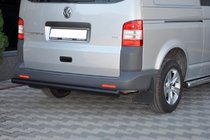 Volkswagen T5 2010-2015 гг. Задняя дуга AK002 Черная (нерж. сталь) фото 3
