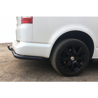 Задние уголки AK003 Черные (2 шт., нержавейка) Volkswagen T5 Caravelle 2004-2010 гг. фото 2