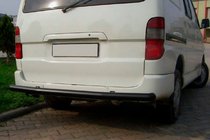 Toyota HiAce Задняя дуга Black (нержавейка) фото 1