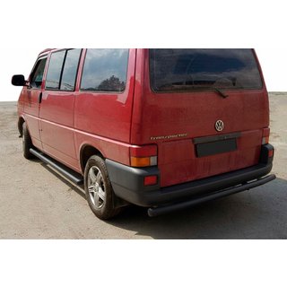 Задняя дуга AK002 Черная (нерж. сталь) Volkswagen T4 Caravelle/Multivan 1990–2003 гг. фото 2