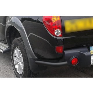 Задние углы AK003 Черный (2 шт., Нержавейка) Mitsubishi L200 2006-2015 гг. фото 2