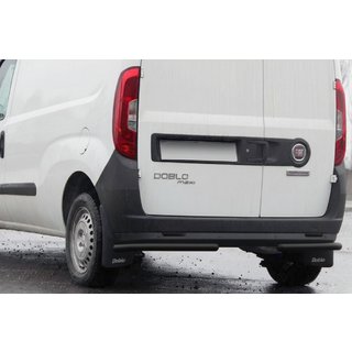 Задние угловые дуги AK003 Черный (нерж. сталь) Fiat Doblo II 2010-2022 гг. фото 1