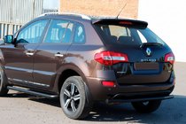 Renault Koleos 2008-2016 гг. Задняя дуга AK002 Черная (нерж. сталь) фото 1