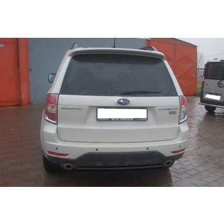 Задняя дуга AK002 Черная (нерж. сталь) Subaru Forester 2008-2013 гг. фото 2