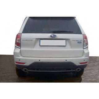 Задняя дуга AK002 Черная (нерж. сталь) Subaru Forester 2008-2013 гг. фото 3
