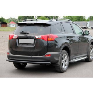 Задняя дуга AK002 Черная (нерж. сталь) Toyota Rav 4 2013-2018 гг. фото 1