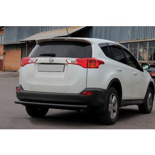 Задняя дуга AK002 Черная (нерж. сталь) Toyota Rav 4 2013-2018 гг. фото 2