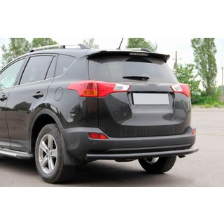 Задняя дуга AK002 Черная (нерж. сталь) Toyota Rav 4 2013-2018 гг. фото 4