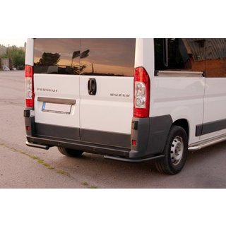 Задние уголки AK003 Черные (2 шт., нержавейка) Citroen Jumper 2007-2025 гг. фото 2
