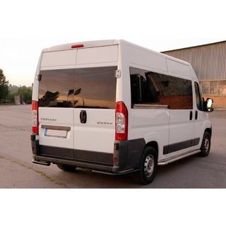 Задние уголки AK003 Черные (2 шт., нержавейка) Fiat Ducato 2006-2025 гг. фото 4