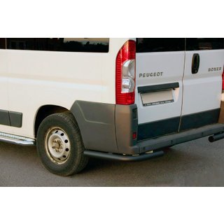 Задние уголки AK003 Черные (2 шт., нержавейка) Fiat Ducato 2006-2025 гг. фото 1