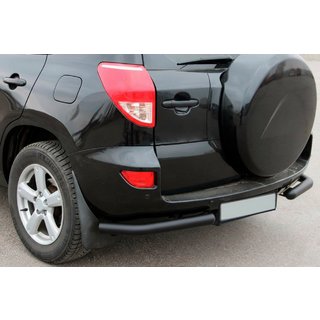 Задние уголки AK003 Черные (2 шт., нержавейка) Toyota Rav 4 2006-2013 гг. фото 1