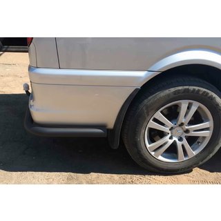 Задние уголки AK003 Черный (2 шт., Нержавейка) Средняя и Длинная база Mercedes Vito W639 2004-2014 гг. фото 1