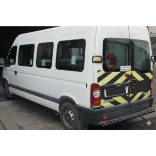 Задняя дуга AK002 Черная (нерж.) Renault Master 1998-2010 гг.