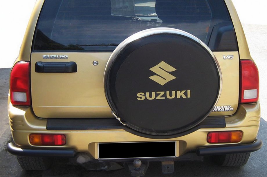 Suzuki Vitara 1998-2006 гг. Задняя защита AK003 Черный (нерж. сталь) Фото 1