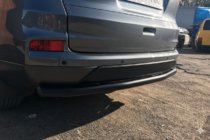 Honda CRV 2012-2016 гг. Задняя дуга AK002 Черная (нерж. сталь) фото 2