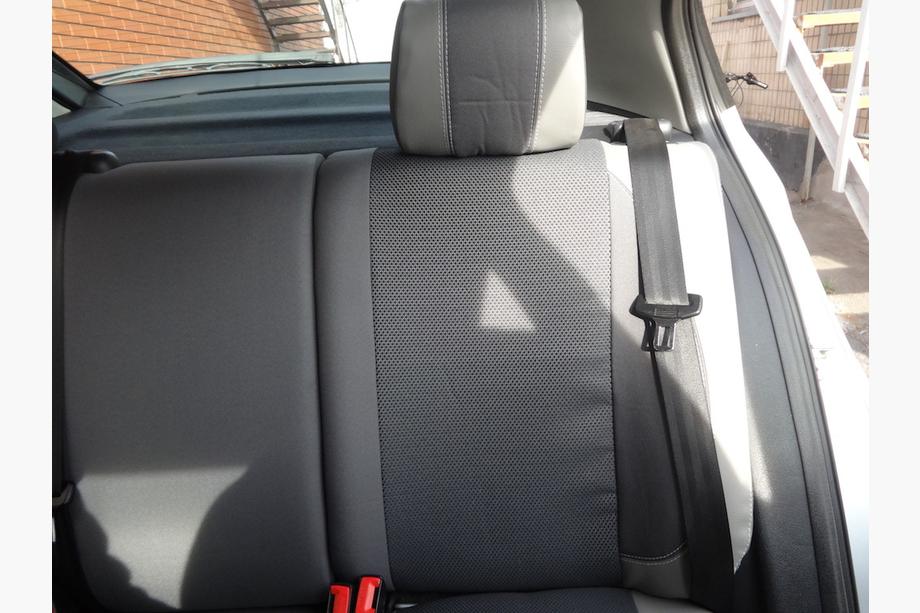 Skoda Octavia II A5 2010-2013 гг. Авточехлы (Эко-кожа↗Ткань, Premium) Фото 13