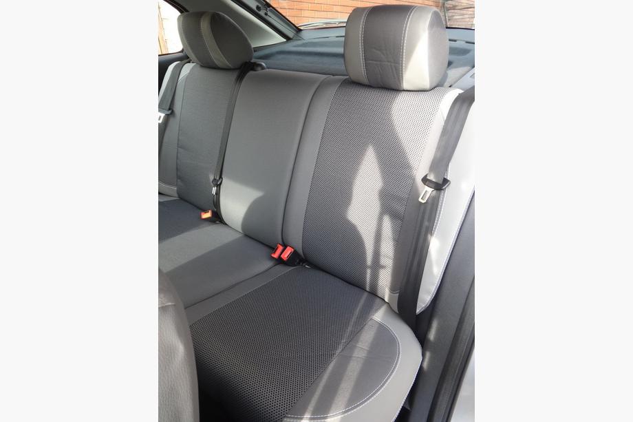 Skoda Octavia II A5 2010-2013 гг. Авточехлы (Эко-кожа↗Ткань, Premium) Фото 21