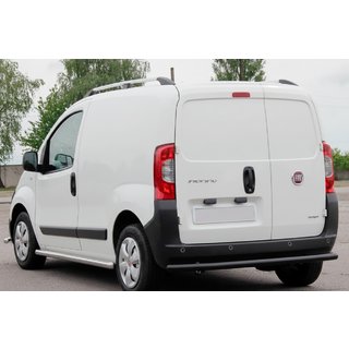 Задняя защита Black (нержавеющая сталь) Fiat Fiorino/Qubo 2008-2024 гг. фото 1