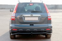 Honda CRV 2007-2011 гг. Задняя дуга AK008 Черная (нерж. сталь) фото 1