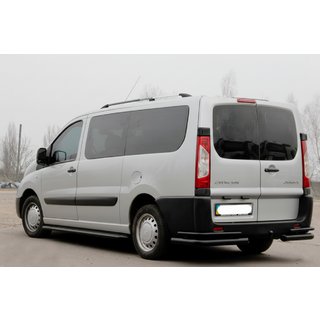 Задние углы Double Black (2 шт., нерж. сталь) Citroen Jumpy 2007–2017 гг. фото 3