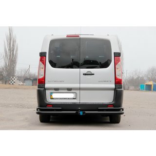 Задние углы Double Black (2 шт., нерж. сталь) Citroen Jumpy 2007–2017 гг. фото 2
