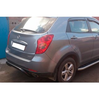 Задняя дуга AK007 Черная (нерж. сталь) SsangYong Korando 2010-2019 гг. фото 4