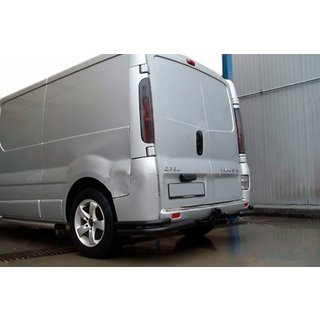 Задние Углы AK003-Двойные Black (Нержавейка) Renault Trafic 2001–2015 гг. фото 1