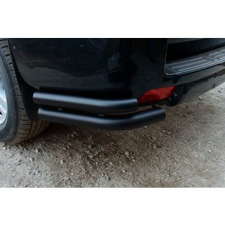 Задние Углы AK003-Двойные Black (Нержавейка) Toyota Land Cruiser Prado 150 2009-2023 гг. фото 3