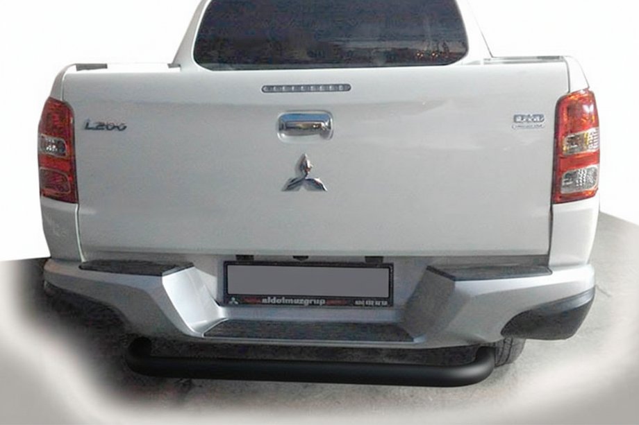Fiat Fullback 2016- гг. Задняя защита AK007 Черная (нержавейка) Image