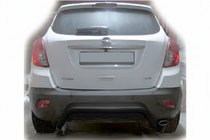 Opel Antara 2006-2017 гг. Задняя дуга AK007-2 Черная (нерж. сталь) фото 1