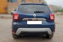Dacia Duster 2018-2024 гг. Задняя защита AK007 Черная (нерж. сталь) фото 2