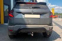 Renault Duster 2024- гг. Задняя защита AK007 Черная (нерж. сталь) фото 1