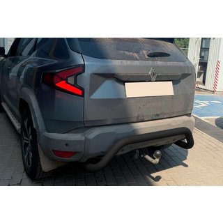 Задняя защита AK007 Черная (нерж. сталь) Renault Duster 2024- гг. фото 3