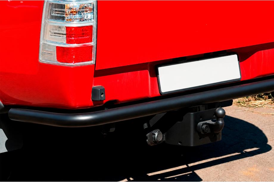 Ford Ranger 2007-2011 гг. Задняя защита AK005 Черный (нерж. сталь) Фото 2