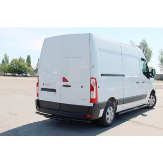 Задняя дуга AK008 Черная (нерж. сталь) Renault Master 2011-2023 гг. фото 3