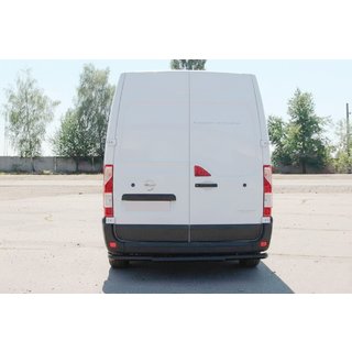 Задняя дуга AK008 Черная (нерж. сталь) Renault Master 2011-2023 гг. фото 4