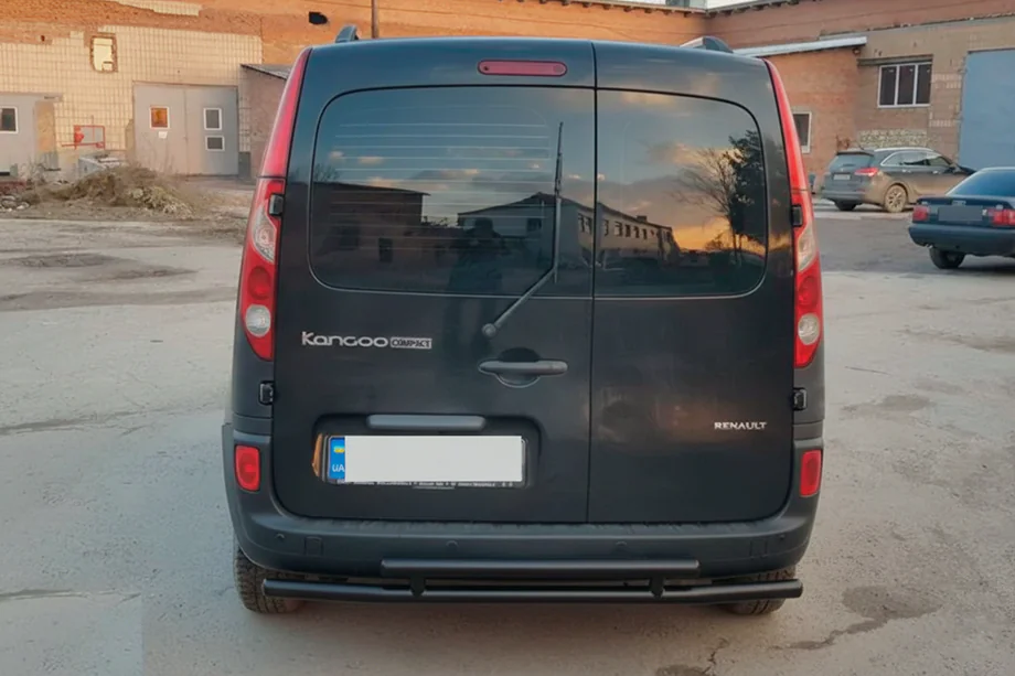 Mercedes Citan 2013-2021 гг. Задняя дуга AK002-2 Черная (Нержавеющая сталь) Фото 2