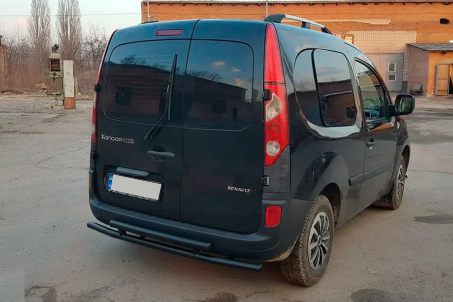 Mercedes Citan 2013-2021 гг. Задняя дуга AK002-2 Черная (Нержавеющая сталь) Фото 3