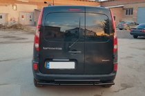 Renault Kangoo 2008–2020 гг. Задняя дуга AK002-2 Черная (Нержавеющая сталь) фото 2