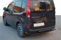 Renault Kangoo 2008–2020 гг. Задняя дуга AK002-2 Черная (Нержавеющая сталь) фото 1