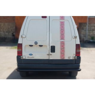 Задняя защита AK005 Черный (нерж. сталь) Fiat Scudo 1996-2007 гг. фото 1