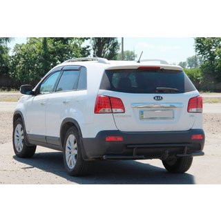 Задняя дуга AK002-2 Черная (Нержавеющая сталь) Kia Sorento II XM 2009-2014 гг. фото 2
