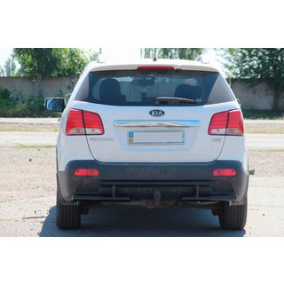 Задняя дуга AK002-2 Черная (Нержавеющая сталь) Kia Sorento II XM 2009-2014 гг. фото 3