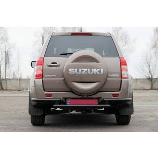 Задняя защита AK003-2 Черный (нерж. сталь) Suzuki Grand Vitara 2005-2017 гг. фото 1