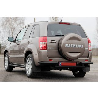 Задняя защита AK003-2 Черный (нерж. сталь) Suzuki Grand Vitara 2005-2017 гг. фото 3