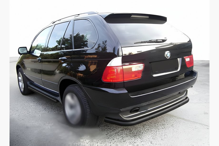 BMW X5 E53 1999–2006 гг. Задняя защита Special Black (нержавейка) Image