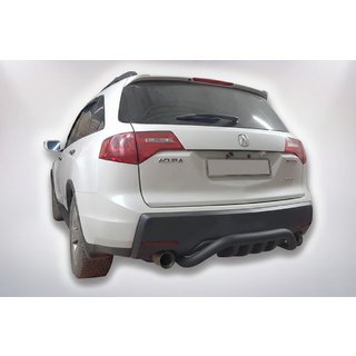Задняя защита B1-47 Черная (нержавейка) Acura MDX 2007-2013 гг. фото 2