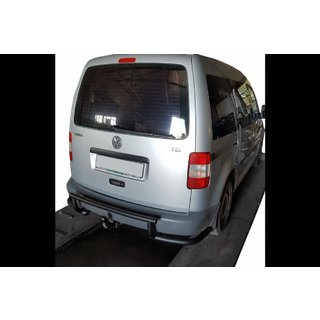 Задняя дуга AK003-3 Черная (2 шт., Нержавейка) Volkswagen Caddy 2004-2010 гг. фото 3