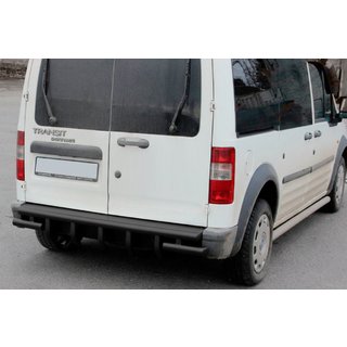 Задняя дуга AK-design Черная (нерж. сталь) Ford Connect 2002–2006 гг. фото 2